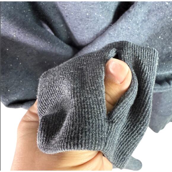 Athleta Women's Small Dusty Navy Textured Balance Pullover L/S Sweatshirt - Picture 6 of 9